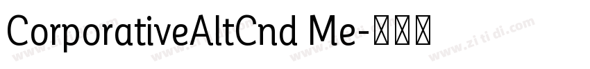 CorporativeAltCnd Me字体转换 CorporativeAltCnd Me字体转换